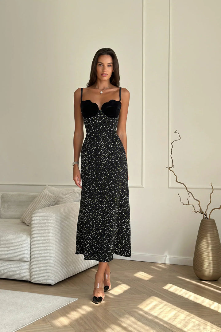 Selina™ | Midi Dress with Dots
