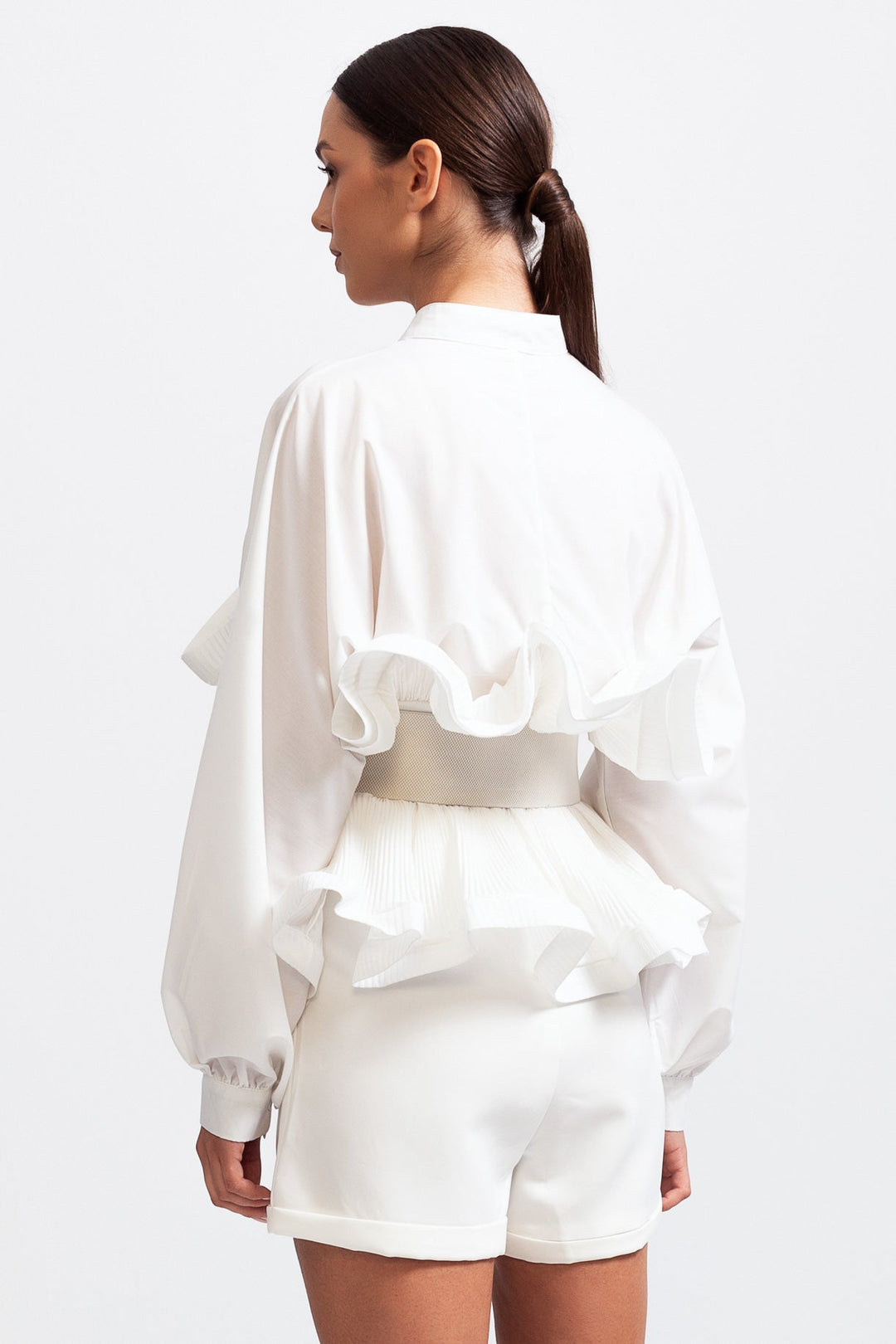 Elodie™ | Ruffle Belt Shirt