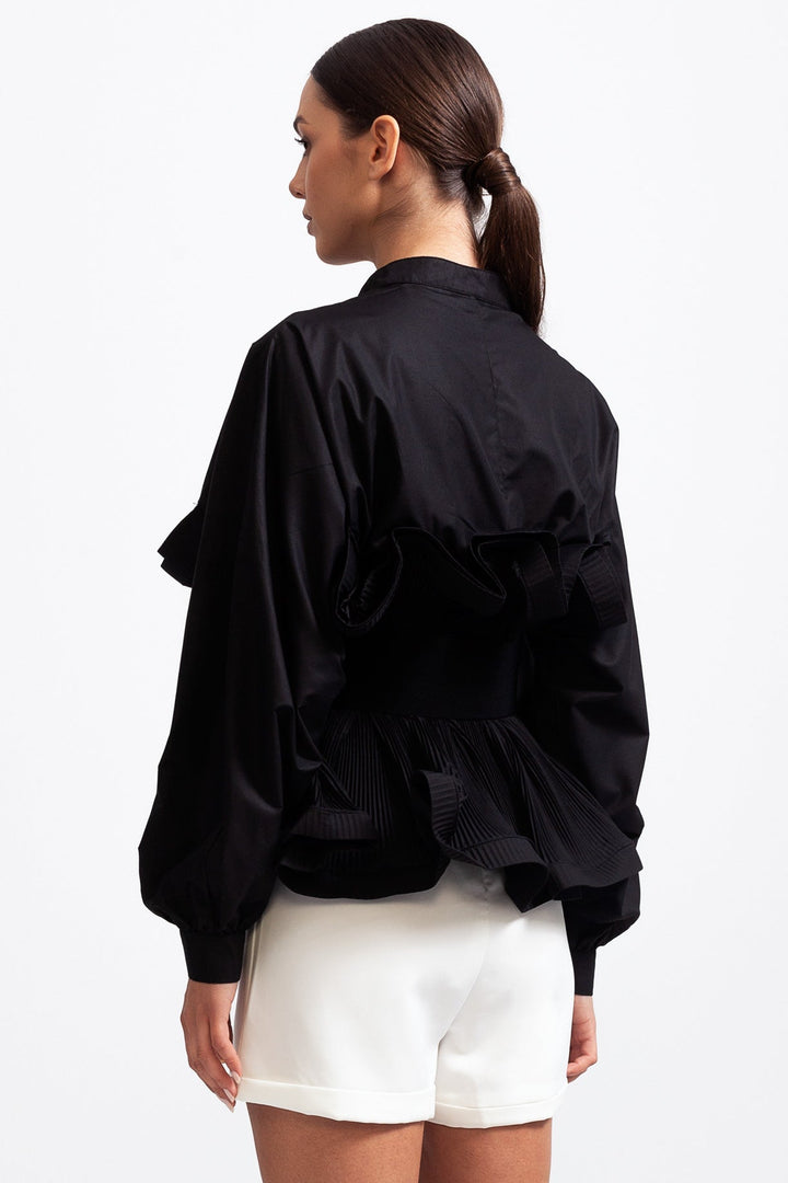 Elodie™ | Ruffle Belt Shirt