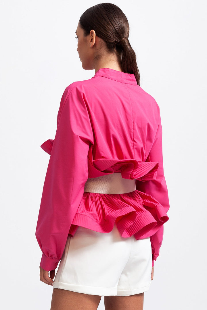 Elodie™ | Ruffle Belt Shirt