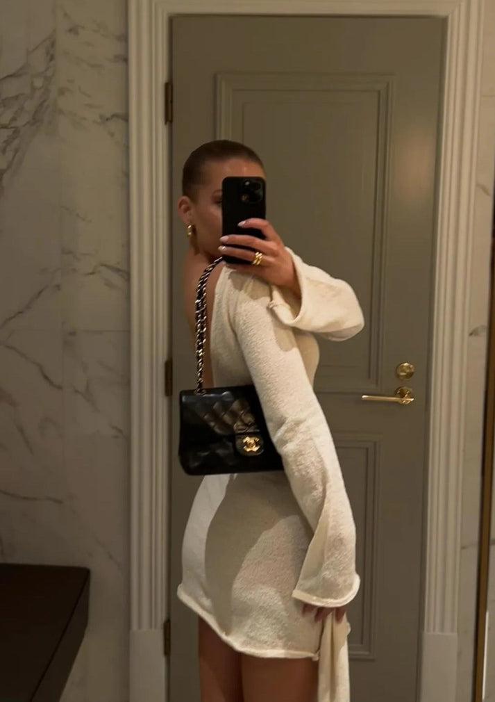Velquira™ | Mini Dress with Scarf