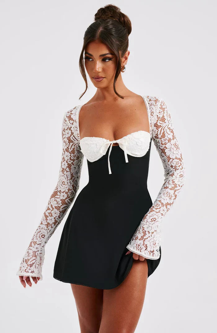 Qiana™ | Ruffle Shirt Mini