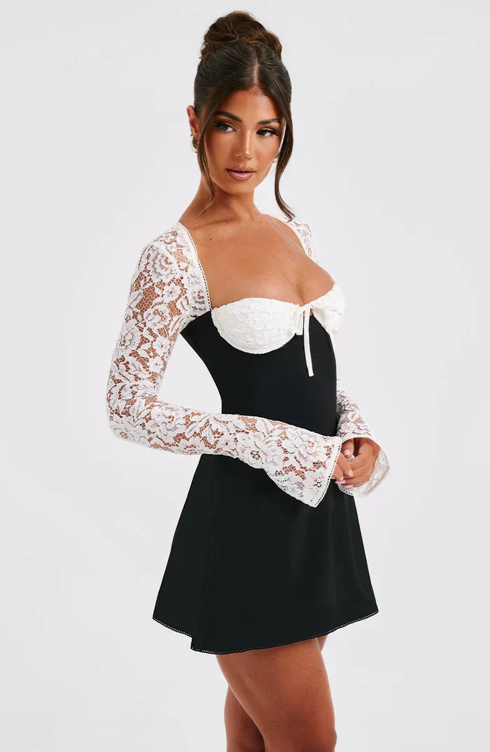 Qiana™ | Ruffle Shirt Mini