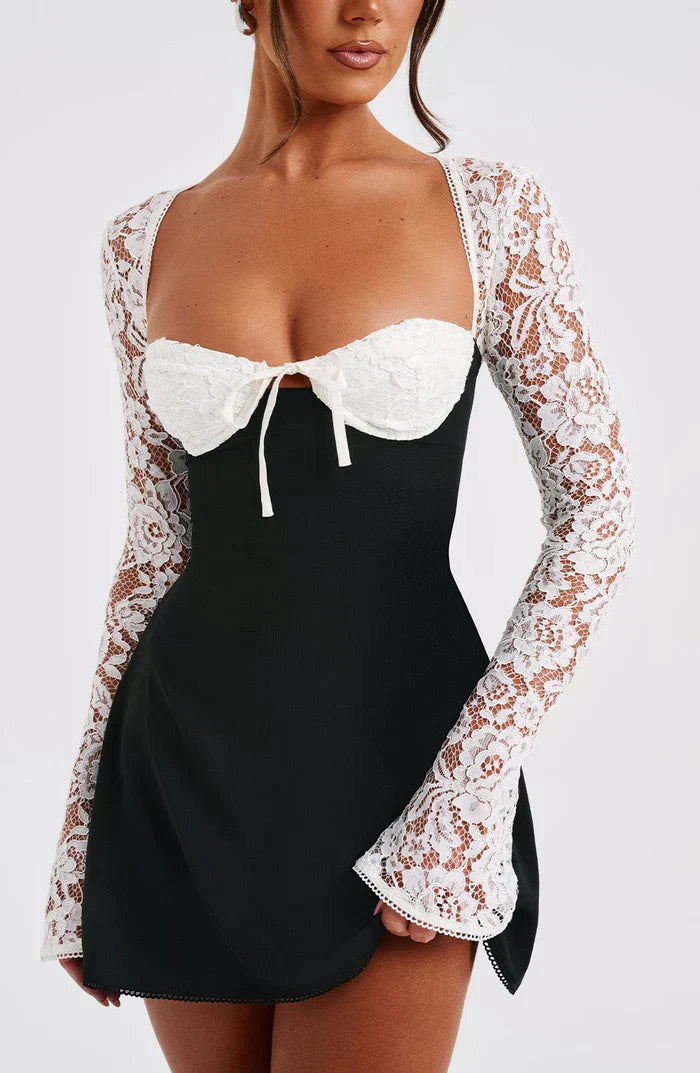 Qiana™ | Ruffle Shirt Mini