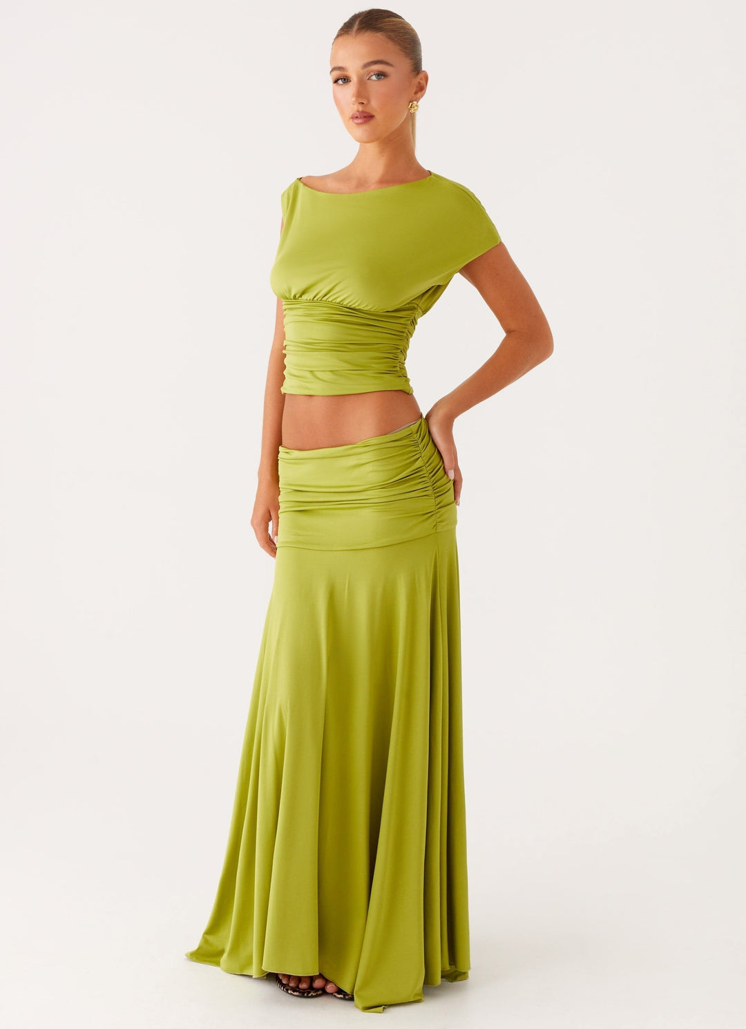 Soraya™ | Ruched One-Shoulder Maxi Dress
