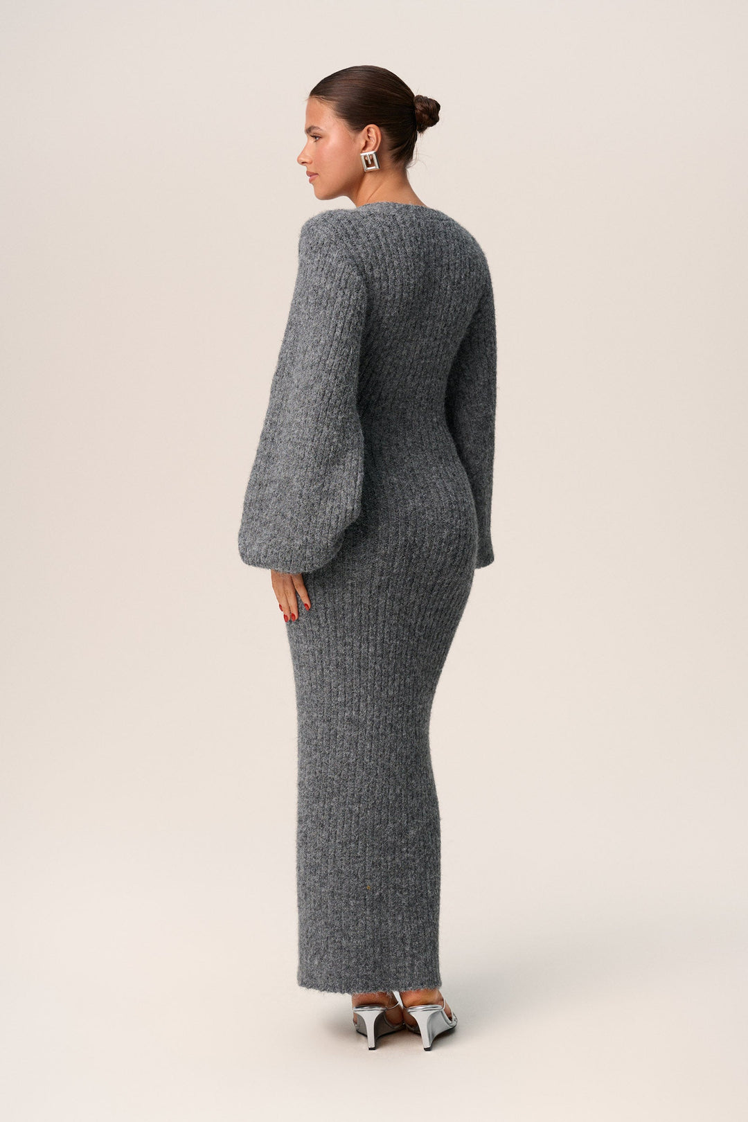 Noelle™ | Cozy Knit Maxi Dress with Buttons
