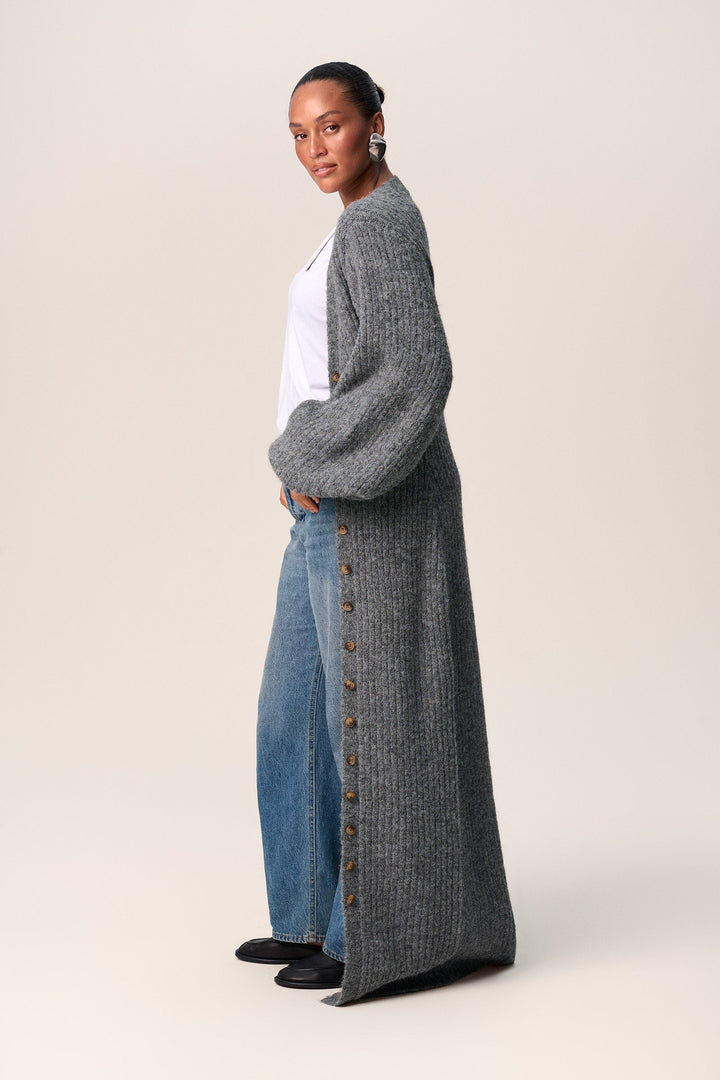 Noelle™ | Cozy Knit Maxi Dress with Buttons