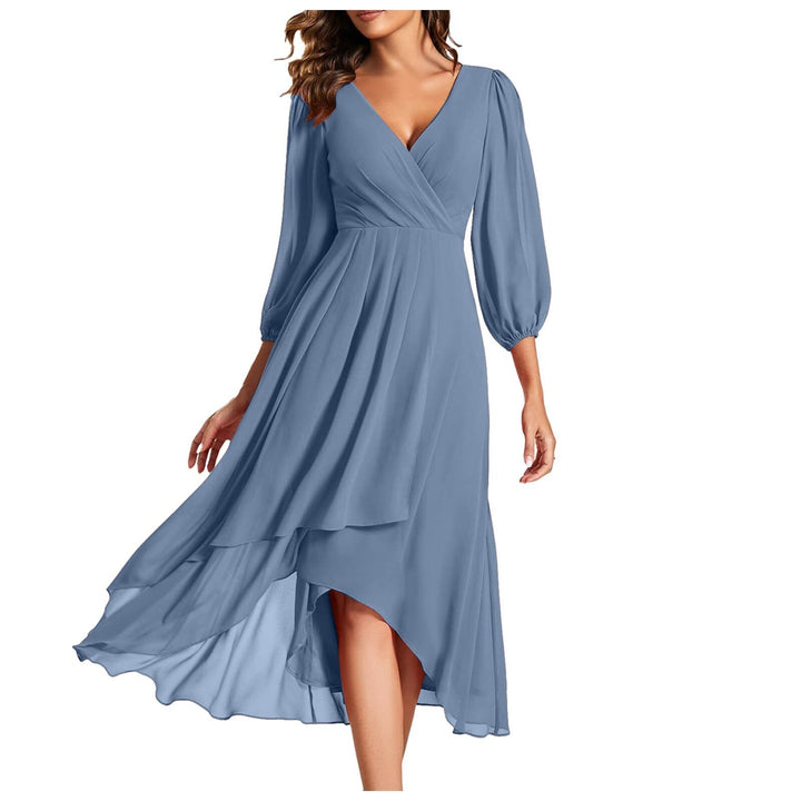Avenya™ | V-Neck Midi Dress