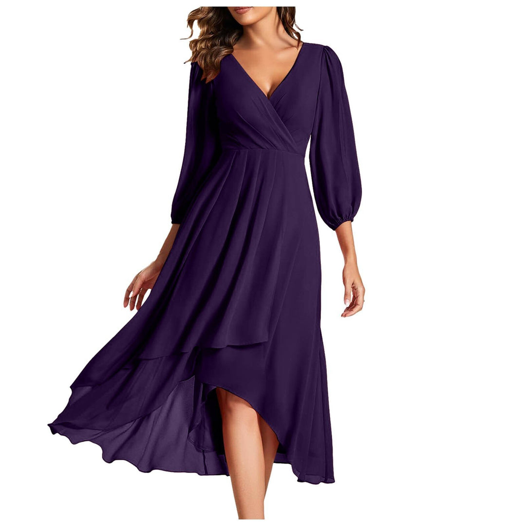 Avenya™ | V-Neck Midi Dress