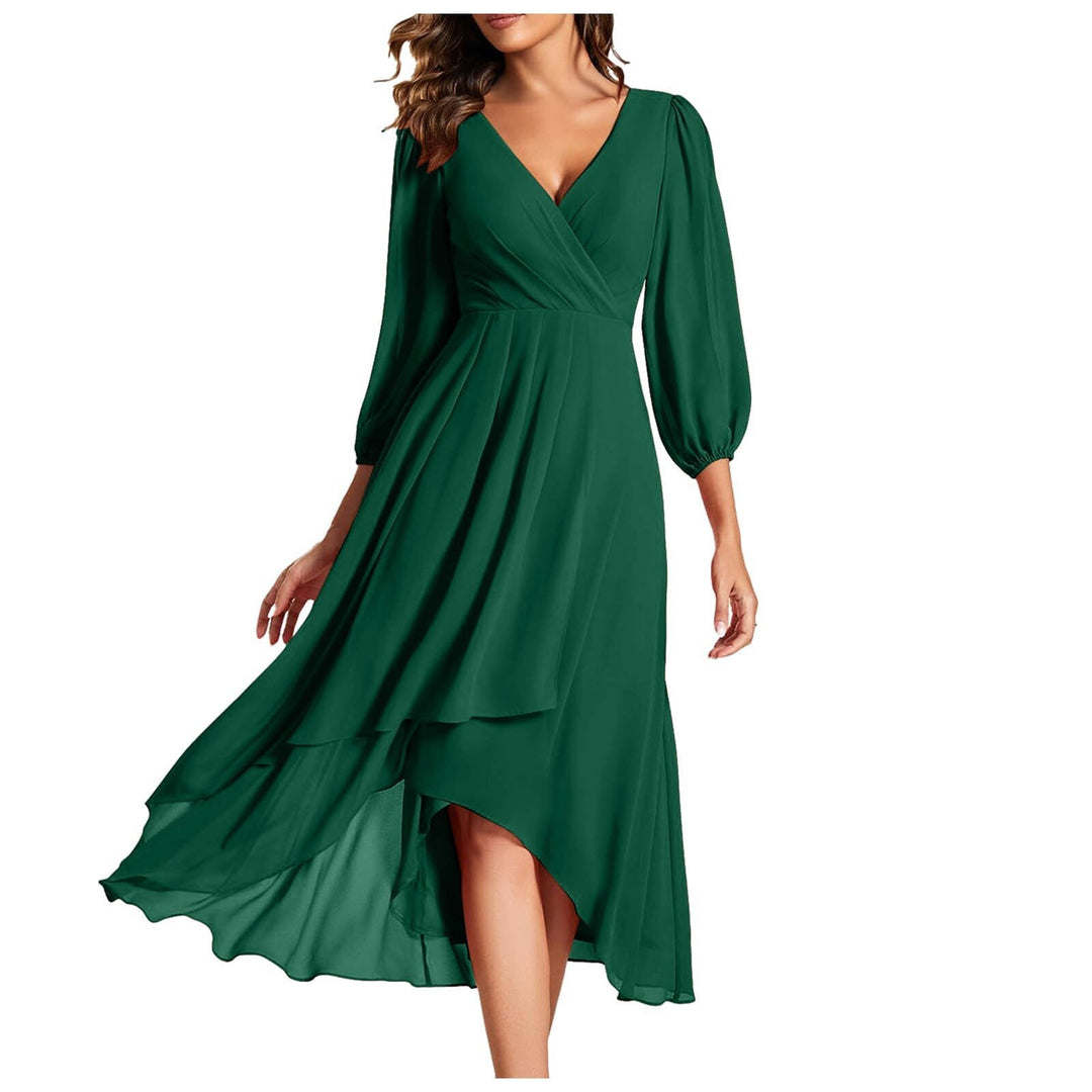 Avenya™ | V-Neck Midi Dress