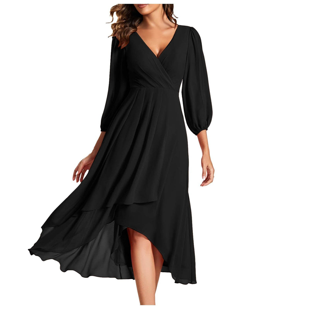 Avenya™ | V-Neck Midi Dress