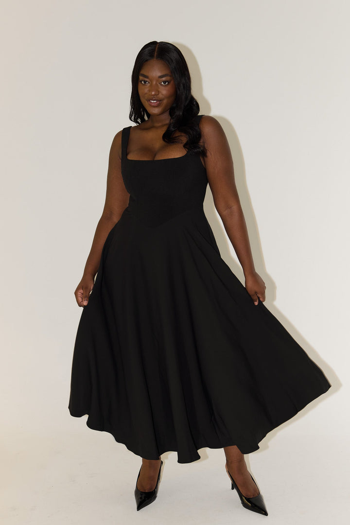 Amelia™ | Timeless Flowing Midi Dress