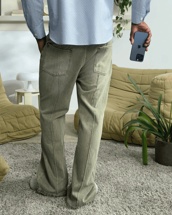 Onalya™ | Red Bootcut Pants
