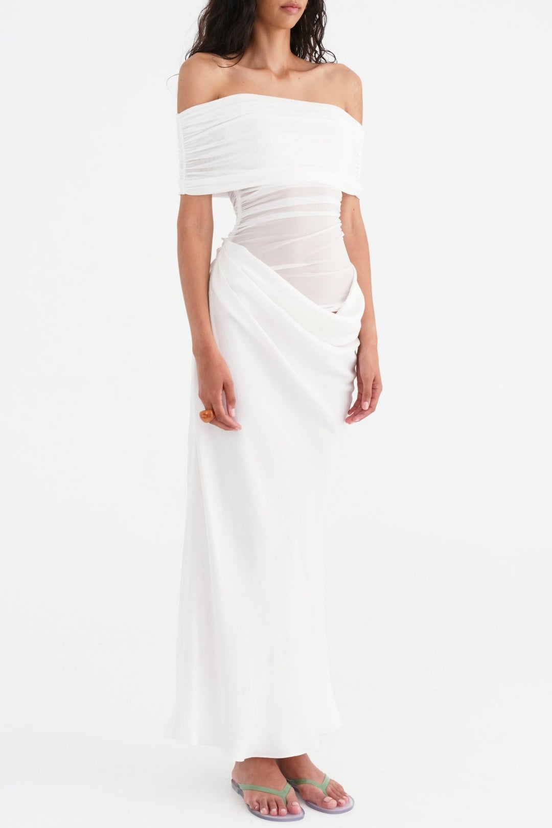 Lydia™ | Draped Back Maxi Dress
