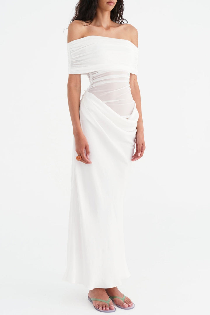 Lydia™ | Draped Back Maxi Dress