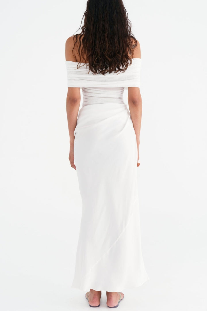 Lydia™ | Draped Back Maxi Dress