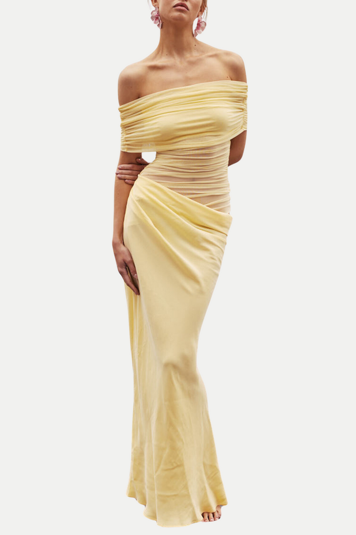 Lydia™ | Draped Back Maxi Dress