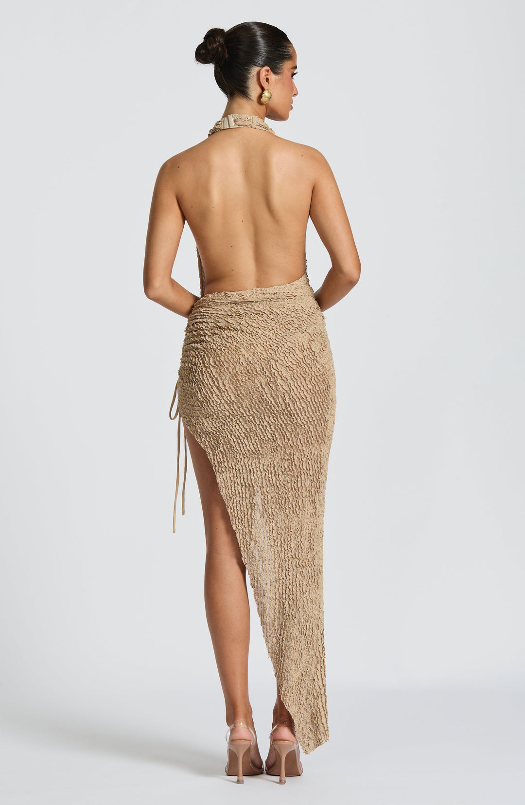 Sienna™ | Draped Halter Maxi Dress
