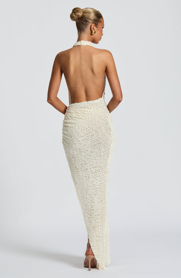 Sienna™ | Draped Halter Maxi Dress