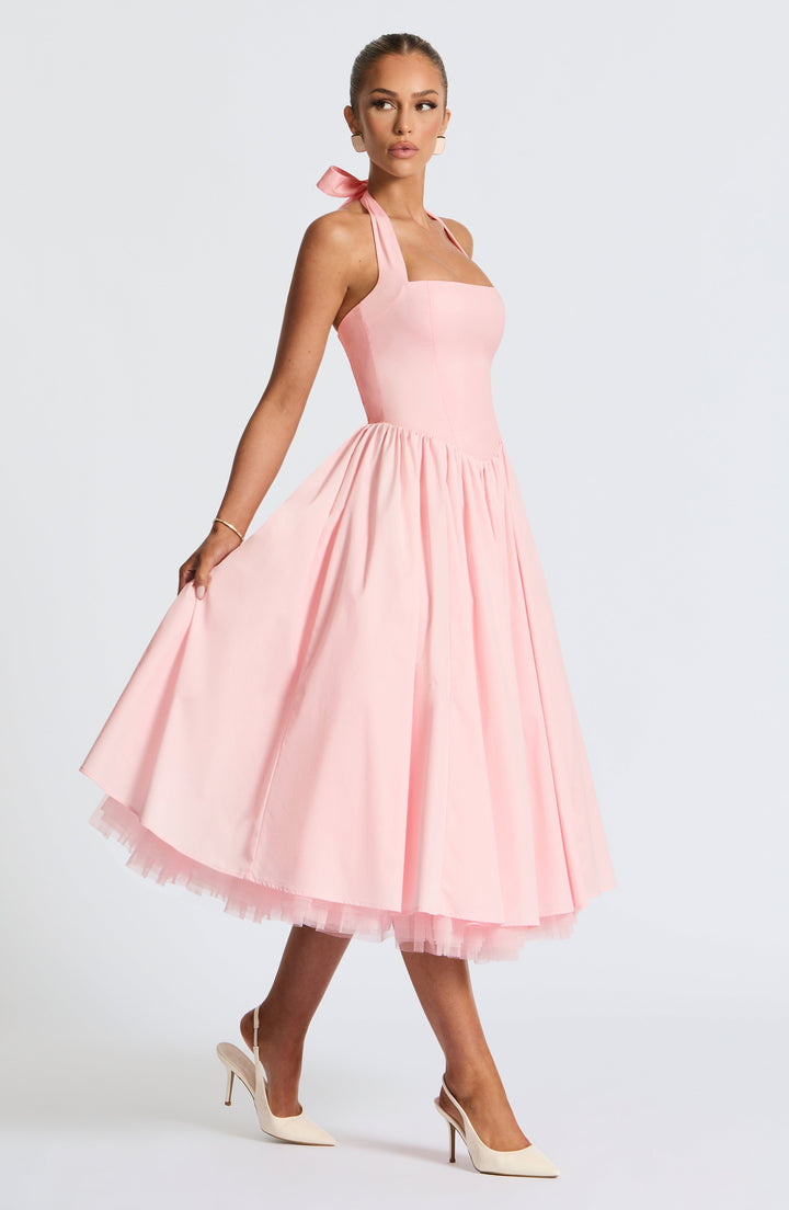 Elodie™ | Blush Halter Tee Dress