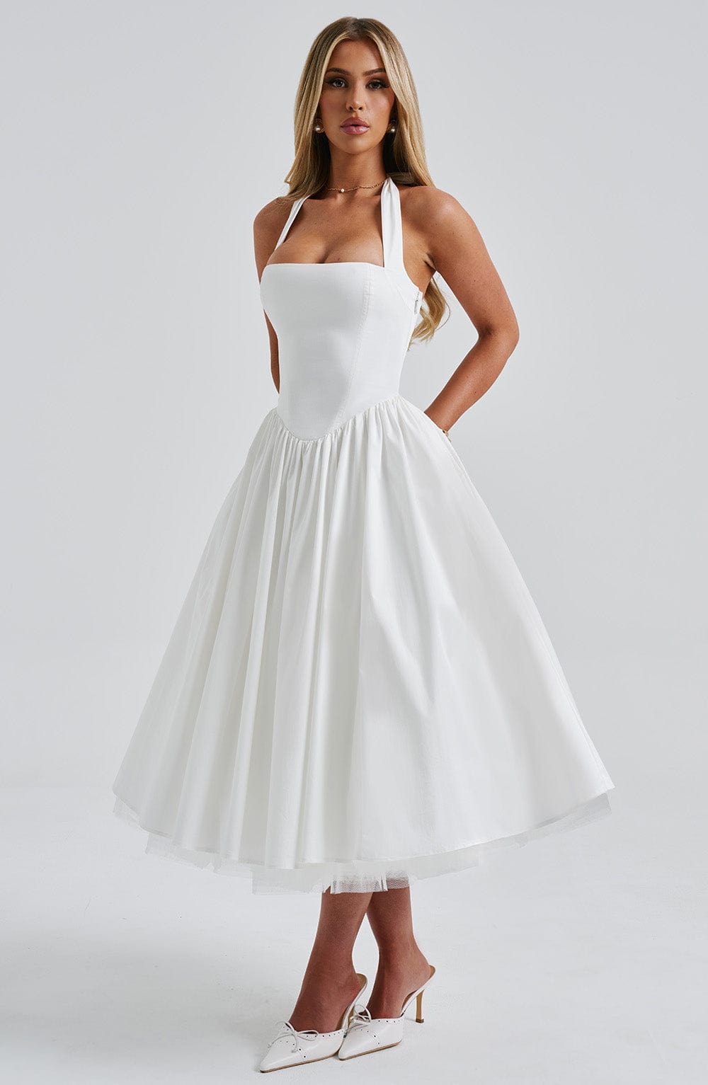 Elodie™ | Blush Halter Tee Dress