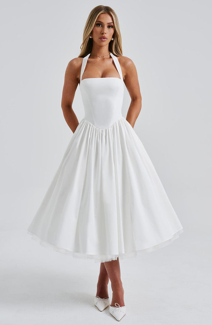 Elodie™ | Blush Halter Tee Dress