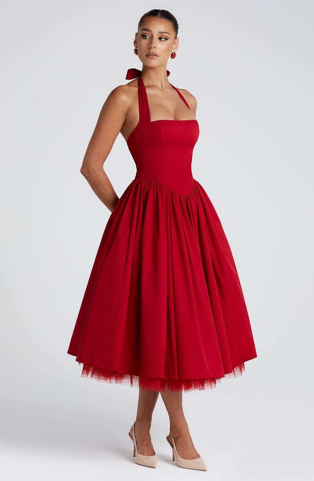 Elodie™ | Blush Halter Tee Dress