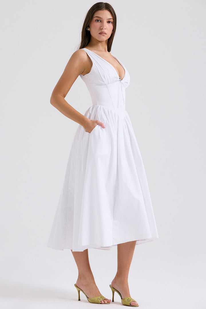 Lyra™ | Sun-Kissed Corset Summer Dress