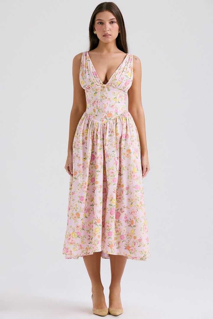 Lyra™ | Sun-Kissed Corset Summer Dress
