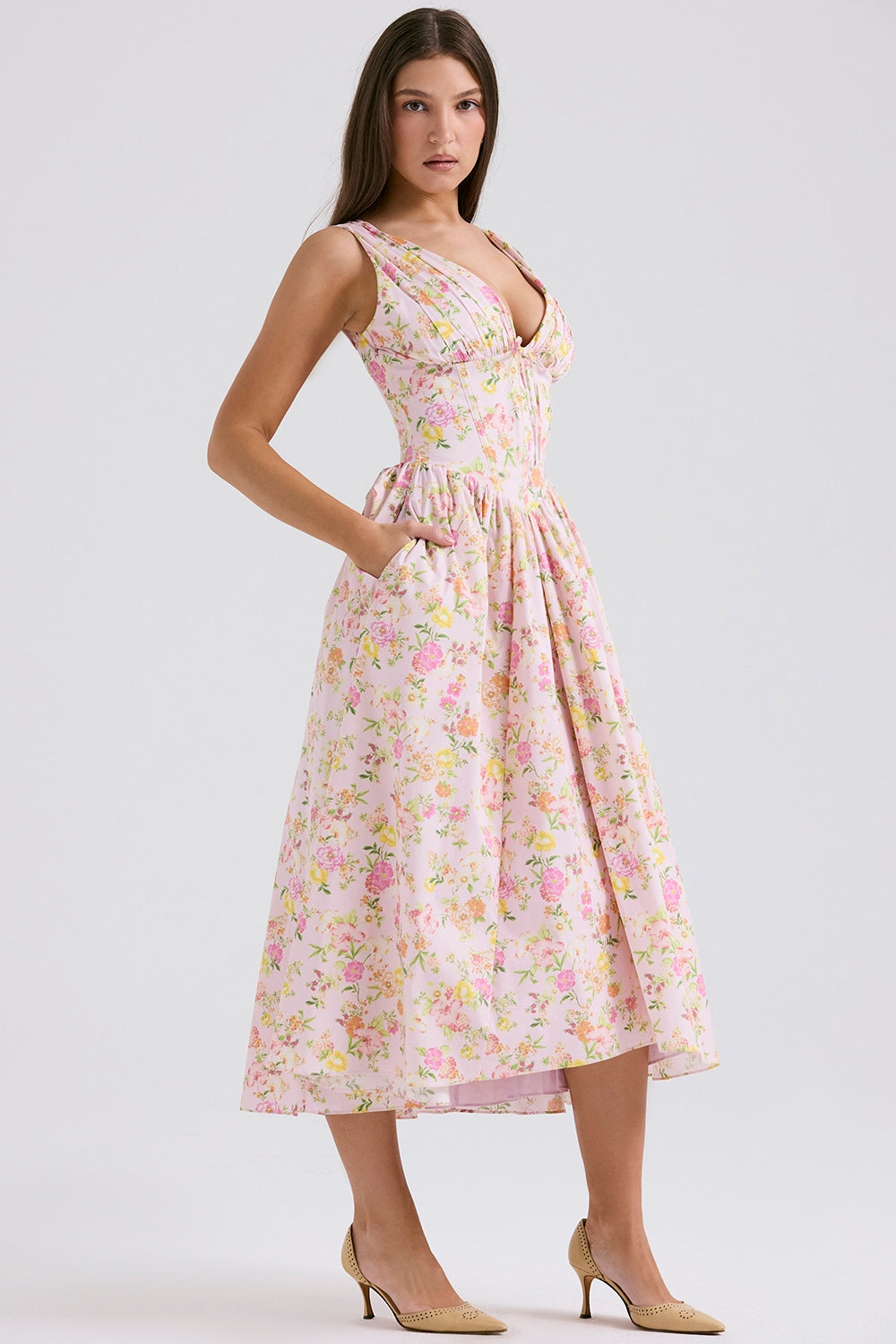 Lyra™ | Sun-Kissed Corset Summer Dress