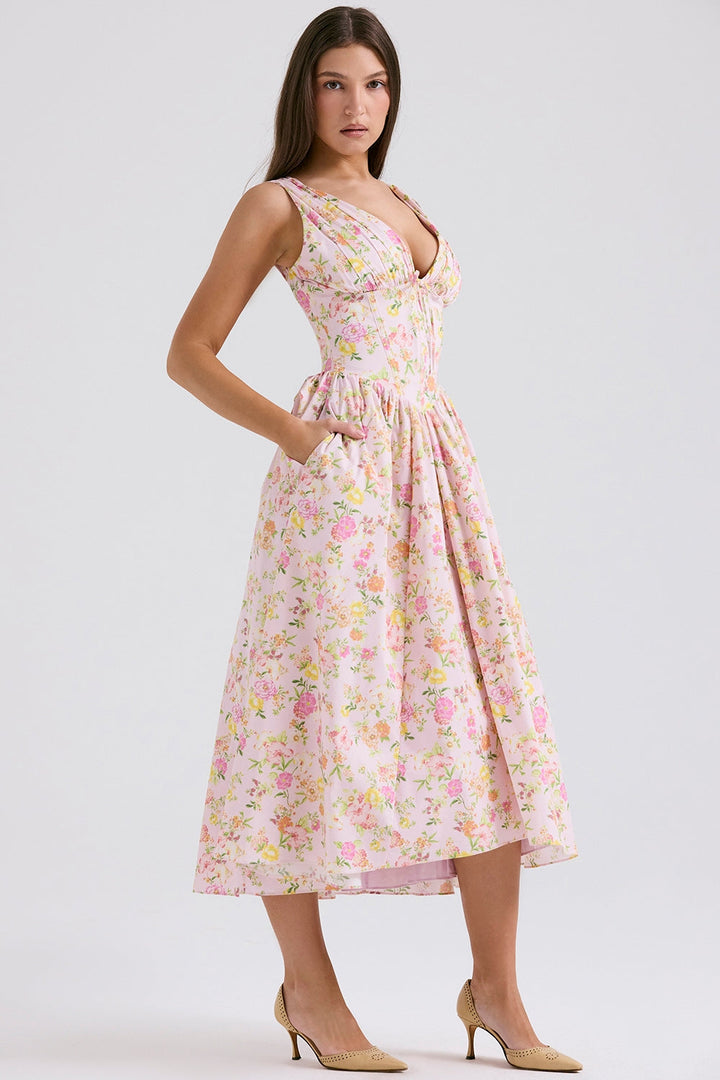 Lyra™ | Sun-Kissed Corset Summer Dress