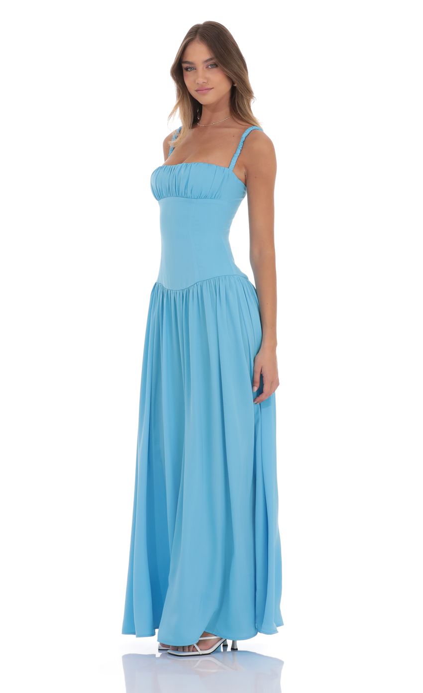 Estelle™ | Satin Ruched Bust Maxi Dress