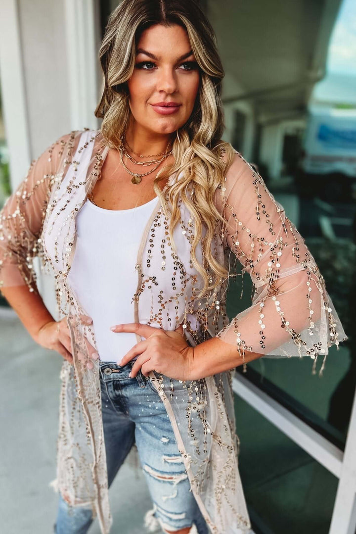 Omiryn™ | Party Kimono with Sequins