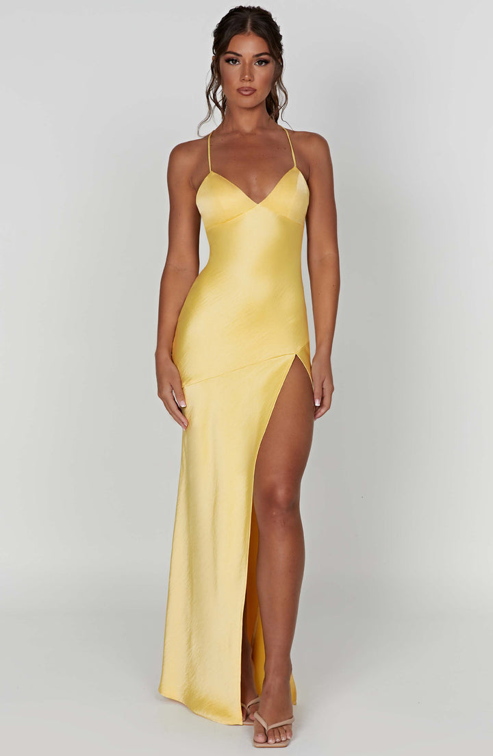 Meliva™ | High-Cut Maxi Dress