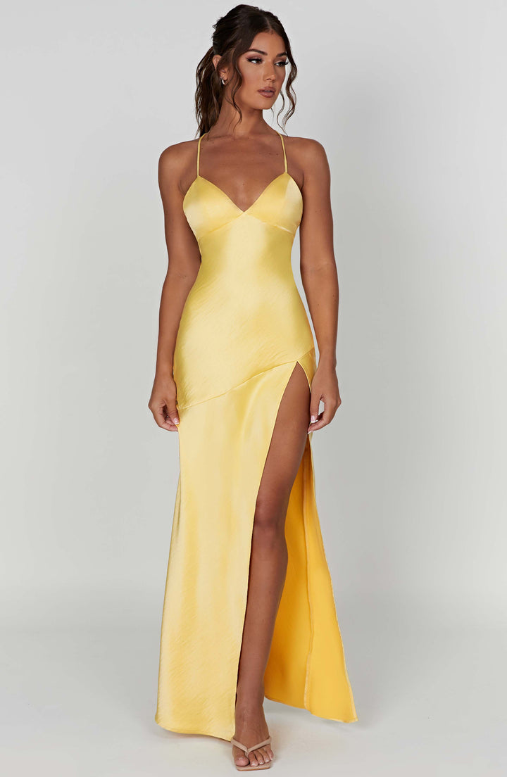 Meliva™ | High-Cut Maxi Dress