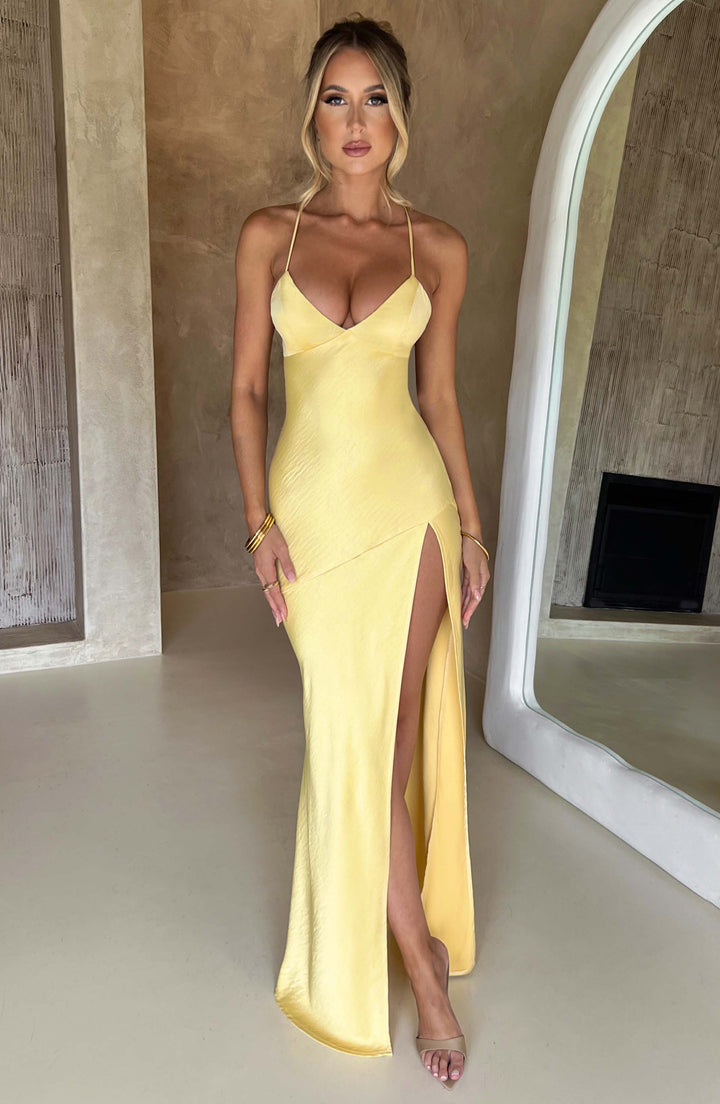 Meliva™ | High-Cut Maxi Dress
