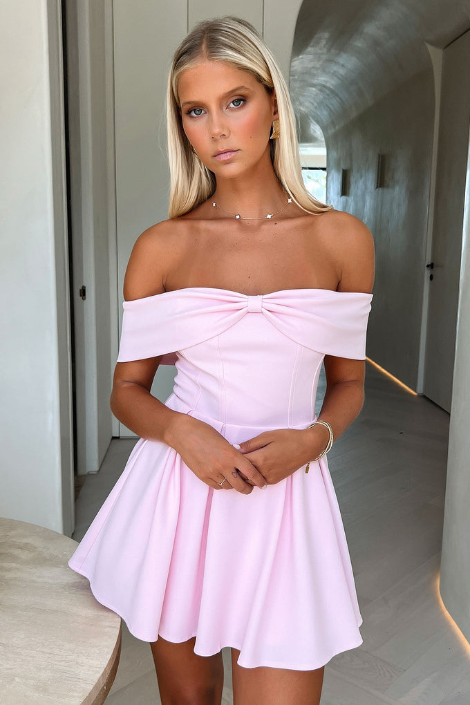 Lily™ | Heart Bow Mini Dress