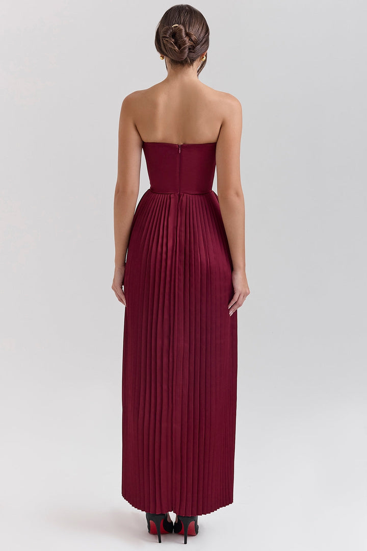 Orielle™ | Drape Bloom Maxi Dress