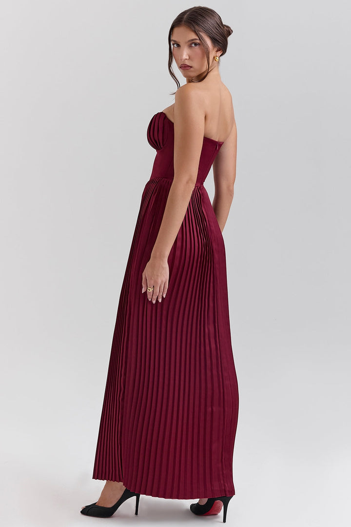 Orielle™ | Drape Bloom Maxi Dress