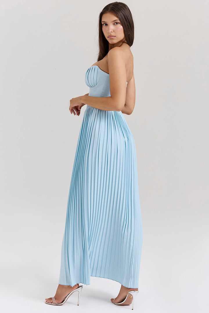 Orielle™ | Drape Bloom Maxi Dress
