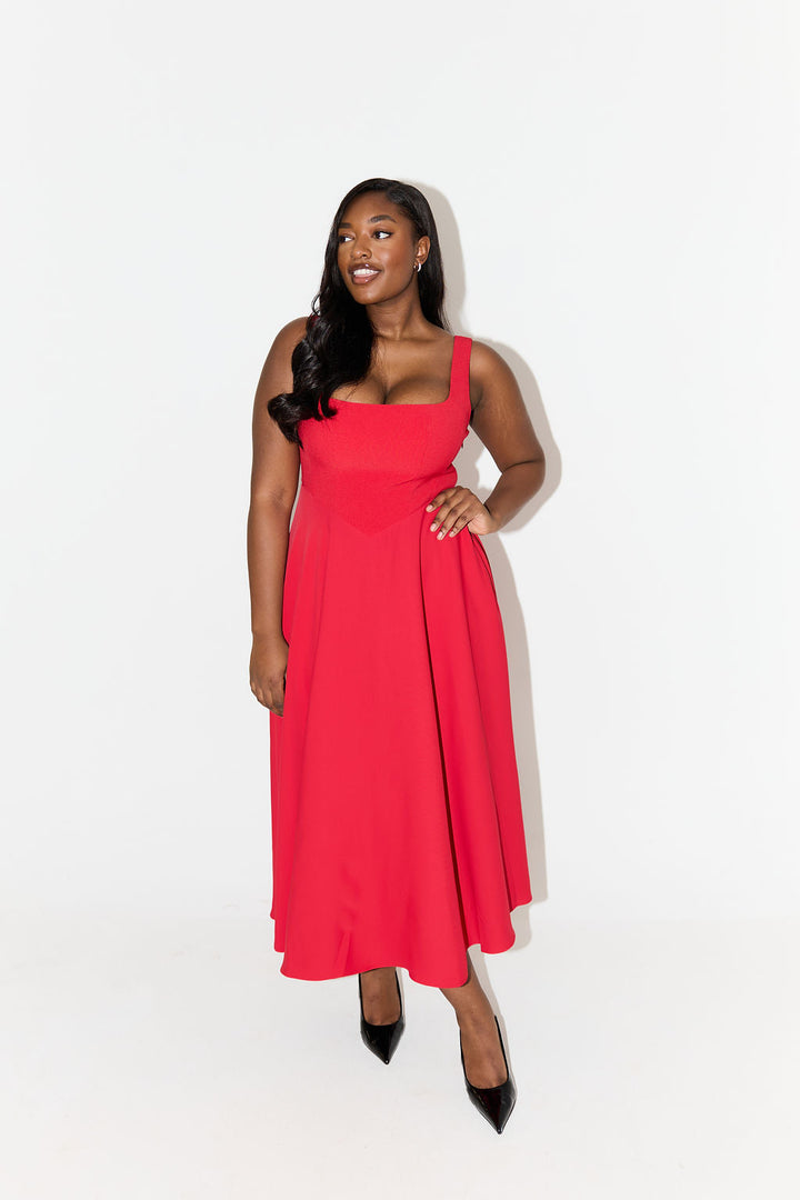 Amelia™ | Timeless Flowing Midi Dress